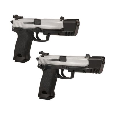 Lot #240: LARA CROFT: TOMB RAIDER (2001) & LARA CROFT TOMB RAIDER: THE CRADLE OF LIFE (2003) - Lara Croft (Angelina Jolie) Stunt Pistols