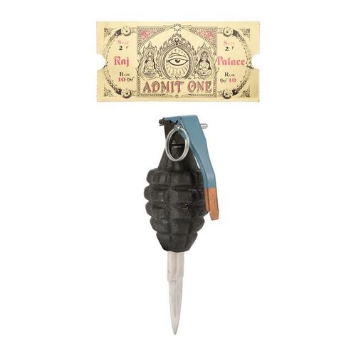 Lot #243: LAST ACTION HERO (1993) - Magic Movie Theatre Ticket and SFX Knife Grenade