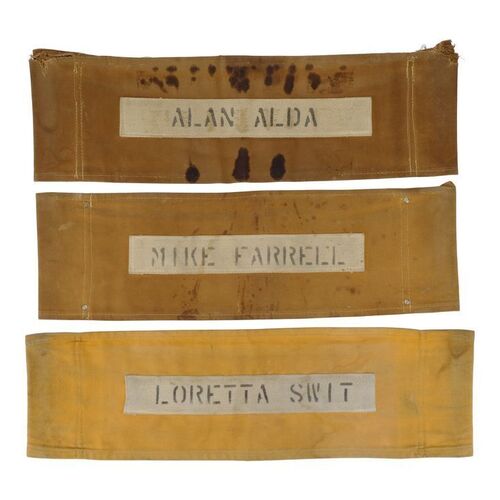 Lot #248: M*A*S*H (1972-1983) - Alan Alda's, Mike Farrell's, and Loretta Swit's Chairbacks