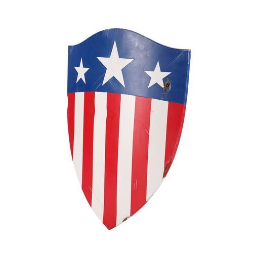 Lot #250: CAPTAIN AMERICA: THE FIRST AVENGER (2011) - Captain America's (Chris Evans) SFX Bullet-hit USO Shield