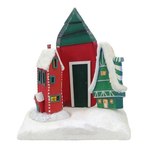 Lot #274: THE NIGHTMARE BEFORE CHRISTMAS (1993) - Christmas Town Facade Houses Model Miniature Set
