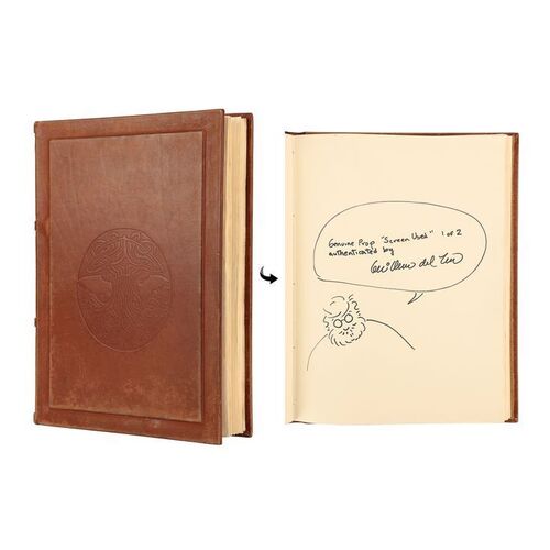 Lot #285: PAN'S LABYRINTH (2006) - Screen-matched Book of Crossroads Autographed by Guillermo del Toro