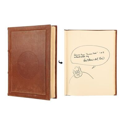 Lot #285: PAN'S LABYRINTH (2006) - Screen-matched Book of Crossroads Autographed by Guillermo del Toro