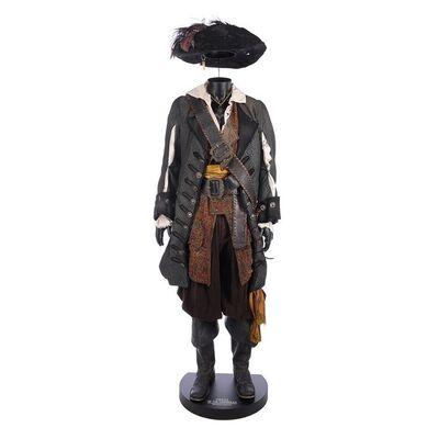 Lot #291: PIRATES OF THE CARIBBEAN: AT WORLD'S END (2007) - Captain Hector Barbossa's (Geoffrey Rush) Costume