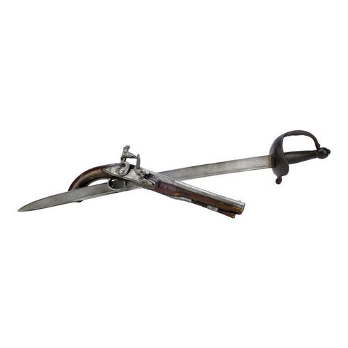 Lot #292: PIRATES OF THE CARIBBEAN: ON STRANGER TIDES (2011) - Captain Jack Sparrow's (Johnny Depp) Stunt Pistol and Stunt Sword