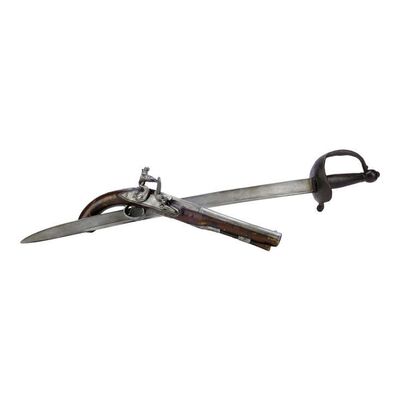 Lot #292: PIRATES OF THE CARIBBEAN: ON STRANGER TIDES (2011) - Captain Jack Sparrow's (Johnny Depp) Stunt Pistol and Stunt Sword