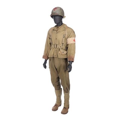 Lot #322: SAVING PRIVATE RYAN (1998) - Irwin Wade's (Giovanni Ribisi) Medic Costume