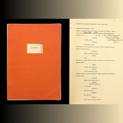Lot #327: THE SHINING (1980) - Stanley Kubrick's Hand-Annotated Shooting Script