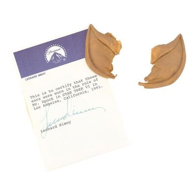 Lot #332: STAR TREK VI: THE UNDISCOVERED COUNTRY (1991) - Spock's (Leonard Nimoy) Vulcan Ear Appliances