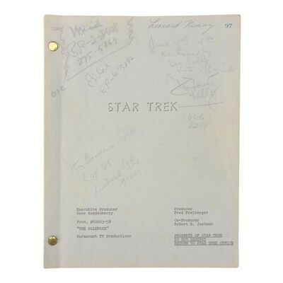 Lot #335: STAR TREK: THE ORIGINAL SERIES (1966-1969) - Leonard Nimoy's Personal Annotated Bound "The Paradise Syndrome" Final Draft Script