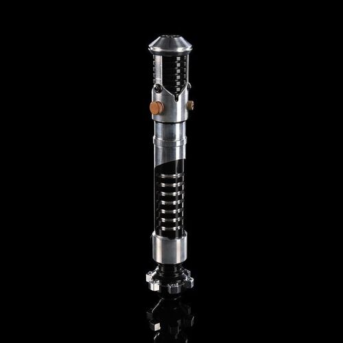 Lot #344: STAR WARS: REVENGE OF THE SITH (2005) - Nick Gillard Collection: Obi-Wan Kenobi's (Ewan McGregor) Hero Domed-emitter Lightsaber Hilt