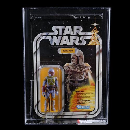Lot #385: STAR WARS: A NEW HOPE (1977) - Boba Fett SW21B AFA 75 Action Figure