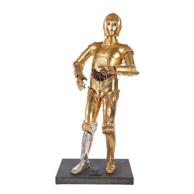 Lot #386: DON POST STUDIOS - Don Post Studios C-3PO Life-size Statue Display