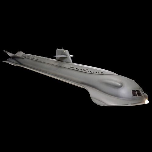 Lot #433: VOYAGE TO THE BOTTOM OF THE SEA (1964-1968) - Light-up Replica Seaview Submarine Model Miniature