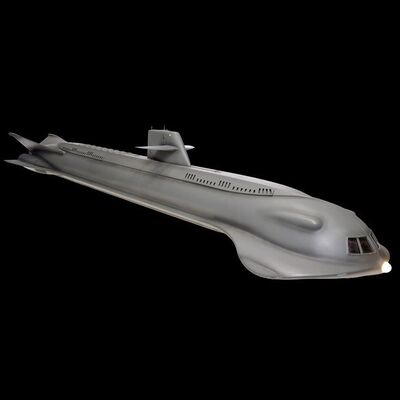 Lot #433: VOYAGE TO THE BOTTOM OF THE SEA (1964-1968) - Light-up Replica Seaview Submarine Model Miniature