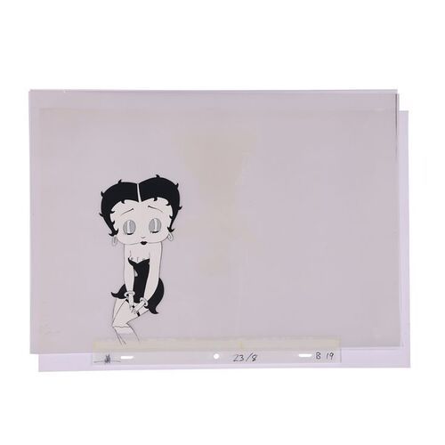 Lot #438: WHO FRAMED ROGER RABBIT (1988) - Betty Boop Wardrobe Malfunction Animation Cel