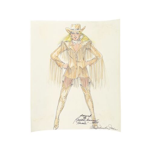 Lot #446: XANADU (1980) - 82 Hand-illustrated Bobbie Mannix Costume Designs