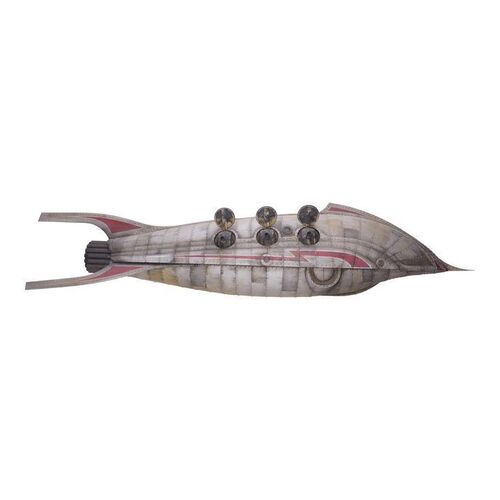 Lot #448: ZATHURA: A SPACE ADVENTURE (2005) - Zorgon Spaceship Half Model Miniature
