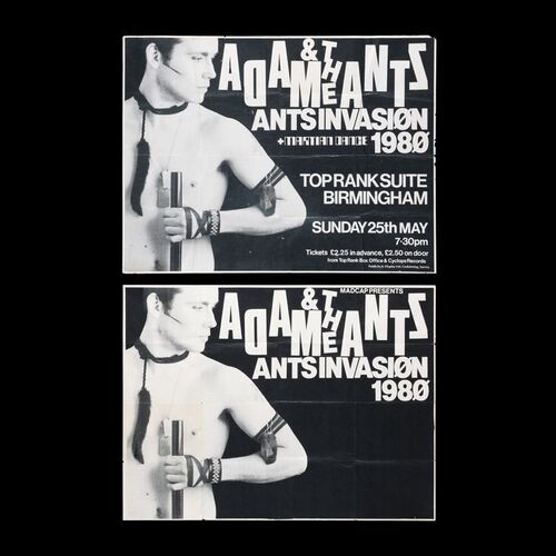 Lot #452: ADAM AND THE ANTS - Two Ants Invasion 1980 UK Tour Concert Posters