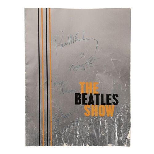 Lot #465: BEATLES, THE - UK Autumn Tour 1963 Concert Programme Featuring Set of Beatles Autographs by Neil Aspinall