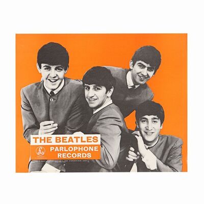 Lot #479: BEATLES, THE - Parlophone Records Promotional UK Poster