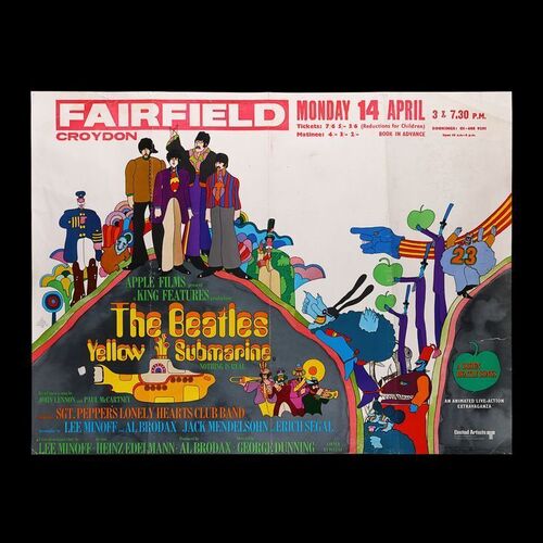 Lot #483: YELLOW SUBMARINE (1968) - Fairfield Halls Screening UK Quad