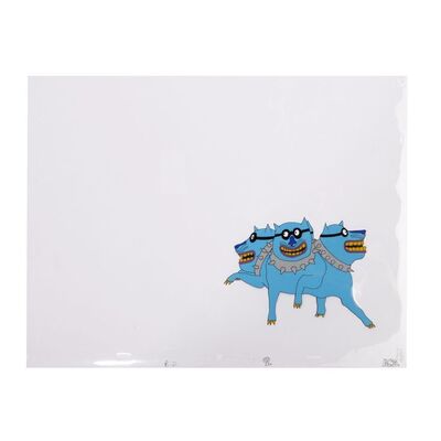 Lot #484: YELLOW SUBMARINE (1968) - "Hey Bulldog" Hand-painted Animation Cel