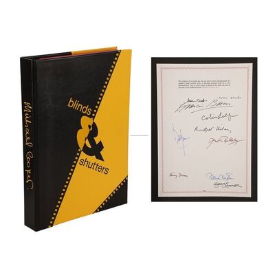 Lot #487: GEORGE HARRISON - First Edition Copy of Blind & Shutters Autographed by George Harrison, Francis Bacon, Peter Blake and Others