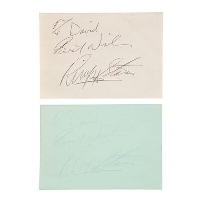 Lot #488: RINGO STARR - Ringo Starr-autographed Page