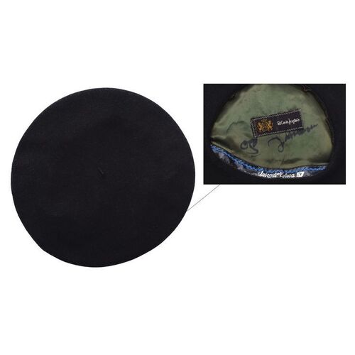 Lot #494: JOHN LENNON - John Lennon's Personal Twice-autographed Beret
