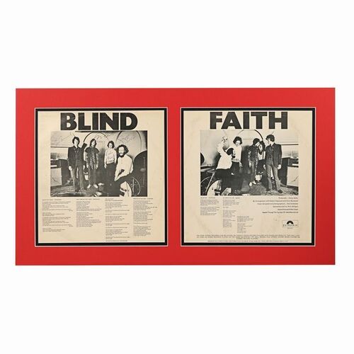Lot #500: BLIND FAITH - Album Sleeve Autographed by Eric Clapton, Ginger Baker, Steve Winwood and Ric Grech