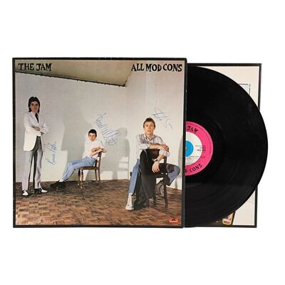 Lot #542: JAM, THE - All Mod Cons LP Autographed by Paul Weller, Bruce Foxton and Rick Buckler