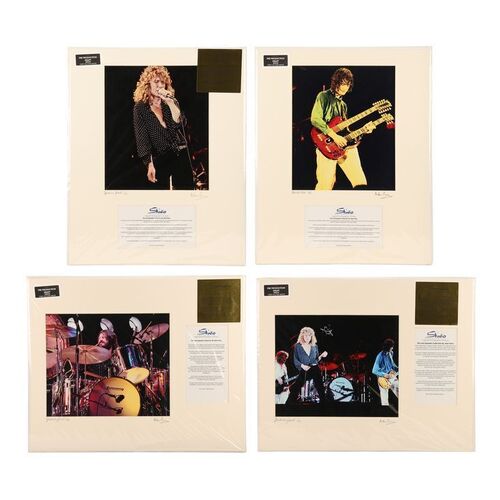 Lot #556: LED ZEPPELIN - Set of Four Limited-edition Photographs by Alan Perry