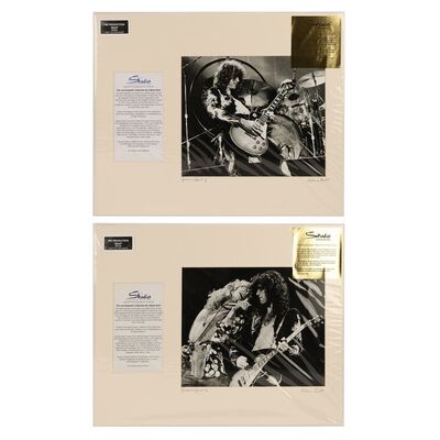 Lot #557: LED ZEPPELIN - Pair of Limited-edition Photographs by Adrian Boot