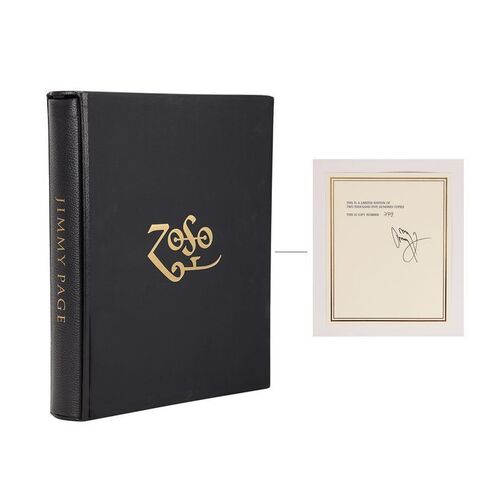 Lot #558: JIMMY PAGE - Autographed 2010 First Edition Jimmy Page by Jimmy Page Book