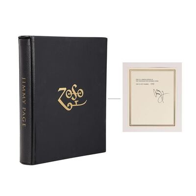 Lot #558: JIMMY PAGE - Autographed 2010 First Edition Jimmy Page by Jimmy Page Book