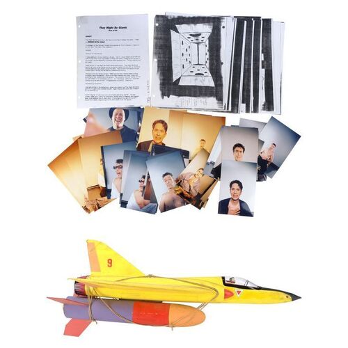 Lot #561: THEY MIGHT BE GIANTS - They Might Be Giants' "Boss of Me" Video Rocket Plane Model Miniature and Production Ephemera