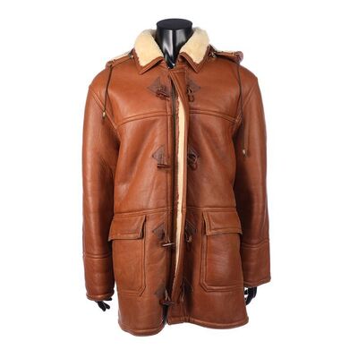 Lot #580: OASIS - Liam Gallagher's Photo-matched 1996 Brit Awards Sheepskin Coat