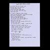 Lot #587: OASIS - "Don't Look Back In Anger" Lyrics Handwritten by Noel Gallagher
