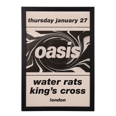 Lot #596: OASIS - Tim Abbot Collection: Water Rats Kings Cross Concert Poster