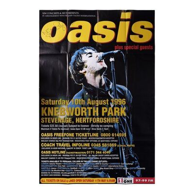 Lot #603: OASIS - Liam and Noel Gallagher-autographed Poster