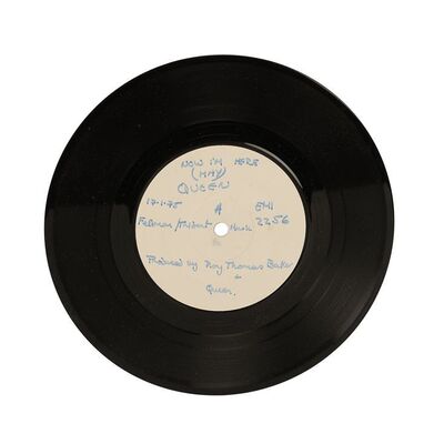 Lot #607: QUEEN - Test Pressing of "Now I'm Here/Lily of the Valley"