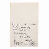Lot #610: RADIOHEAD - "Karma Police'' Working Lyrics Handwritten and Signed by Thom Yorke