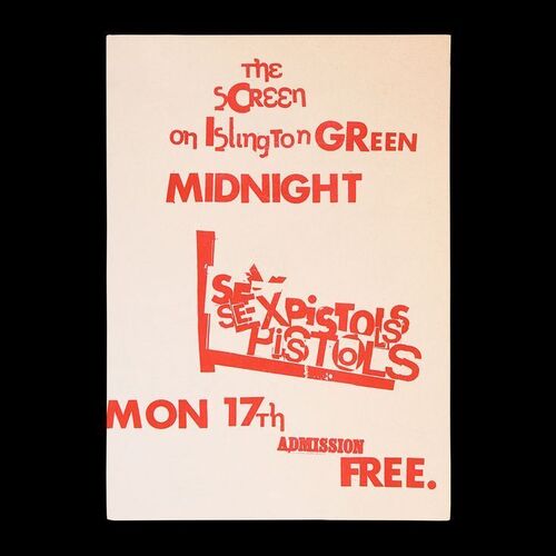 Lot #626: SEX PISTOLS, THE - "The Screen On Islington Green" Concert Flyer