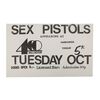 Lot #627: SEX PISTOLS, THE - 400 Ballroom Torquay Concert Handbill