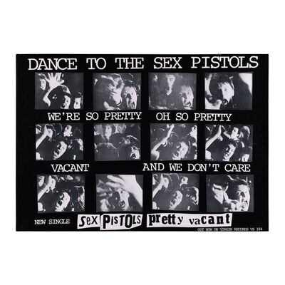 Lot #628: SEX PISTOLS, THE - Pretty Vacant Promotional Poster