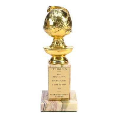 Lot #630: STAR IS BORN, A (1976) - 1976 Golden Globe Award for Best Original Song