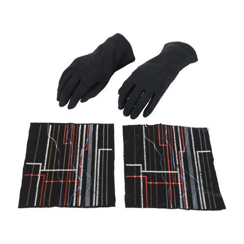 Lot #650: STAR WARS: RETURN OF THE JEDI (1983) - Anthony Daniels Collection: C-3PO Spare Undersuit Patches and Gloves
