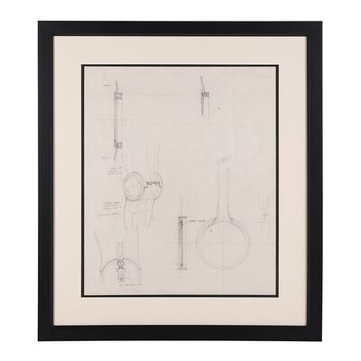 Lot #659: STAR WARS: ORIGINAL TRILOGY (1977-1983) - Anthony Daniels Collection: An Original Hand-drawn Technical Drawing Personally Gifted by J.J. Abrams