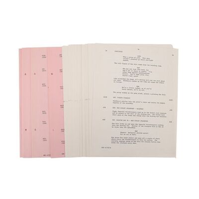 Lot #670: STAR WARS: A NEW HOPE (1977) - Anthony Daniels Collection: Anthony Daniels' Loose Fourth-draft Script Pages
